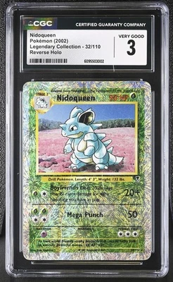 CGC 3 Nidoqueen 32/110 Reverse Holo Legendary Collection Pokémon Card - Image 1 of 2