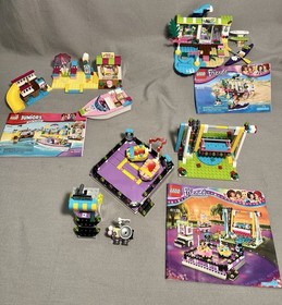Lego Friends Lot 41133 41315 10747 Amusement Part Heartlake Surf & Beach Holiday