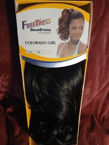 hair ponytail, 1B black, women, approximately 12 inches in length - Picture 1 of 2