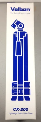 Velbon CX-200 Lightweight Aluminum Photo/Video Tripod 17.2" Expands to 45.1" NEW - Image 1 of 4