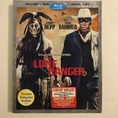 The Lone Ranger (Blu-ray/DVD, 2013, 2-Disc Set, Slipcover) - Image 1 of 2