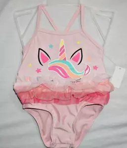 NWT Baby Girls Swiggles UNICORN (1) Piece Swimsuit Bathing Suit Choose Sz! - Picture 1 of 3
