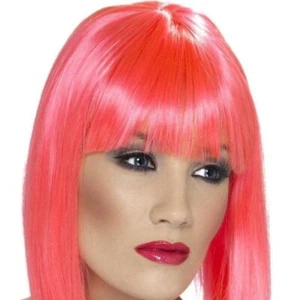 Glam Wig Adult Pink - Picture 1 of 2