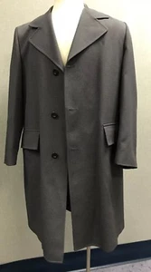 Gabardina para hombre London FogTrench de un solo pecho gris paño de nieve forro con cremallera 40 R - Imagen 1 de 12