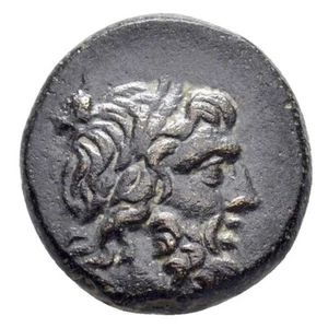 PONT - AMISOS Tetrachalque bronze 95-90 ou 80-70 BC Zeus aigle monnaie grecque - Foto 1 di 3