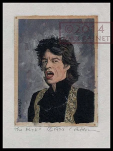 Rockstar Portrait: The Mick as in Jagger Signed Art PRINT Cathy Peterson - Picture 1 of 9