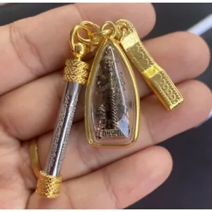 Wessuwan Riesengott Anhänger Takrud Talisman 5 Reihen Thai Buddha Amulett - Bild 1 von 4