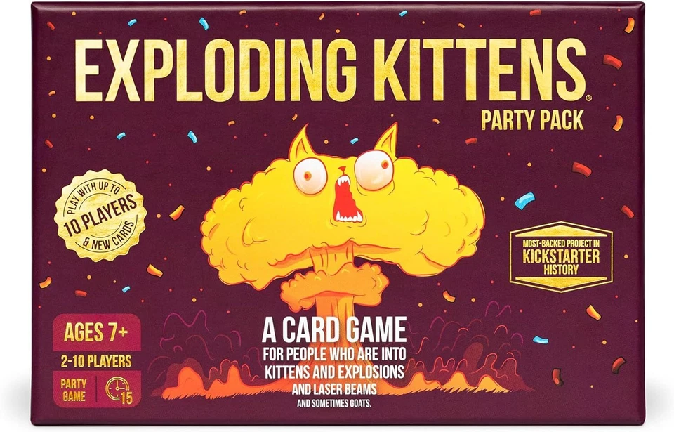 Exploding Kittens Party Pack Card Game (Core Game, CIB, Complete) - Image 1 of 1