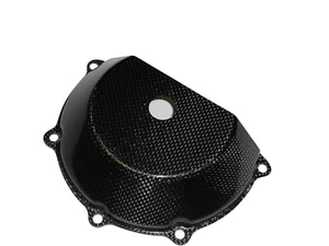 Ducati CARBON CLUTCH COVER OPEN WITH HOLE - CARBON SLOTTED CLUTCH COVER - Picture 1 of 1