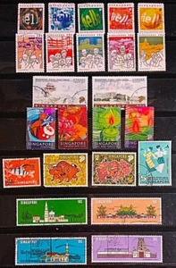 SINGAPORE 1963-NOW 8 COMPLETE SETS COMMEMORATIVE STAMPS FINE USED SGC13 - Picture 1 of 2