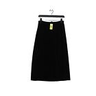 Gap Women's Midi Skirt XXL Black Polyester with Elastane Midi Straight & Pencil