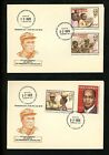 Postal History Mozambique FDC #614-617 SET OF 2 Political party military 1979