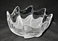Rosenthal Crystal ICEDEW Scalloped White Wave Frosted, Round Bowl, 7" x 3 5/8" H