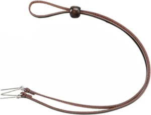 100% Leather Hat Chin Strap for Men and Women Removable One Size Brown - Picture 1 of 7
