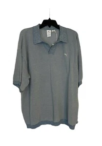 Puma Men’s Select Polo Golf Shirt 625948-20 Size Large NWT Blue Grey MSRP $100 - Picture 1 of 5