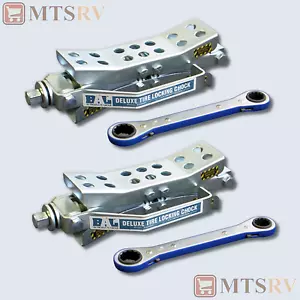 BAL Deluxe Locking Tire Wheel Chock - 2-PACK - RV Camper Trailer Lock - 28005 x2 - Picture 1 of 1