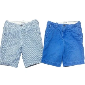 Abercrombie Chino Shorts Paket Kinder 12 hellblau weiß gestreift - Bild 1 von 7