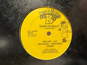 Brooklyn Frog EP 12" 1994 MASSIVE B MB-037 MAD LION LADY APACHE TEERO B SWEET T - Picture 1 of 2