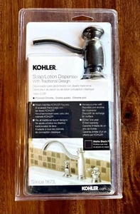 Kohler K-1894-C-BL Matte Black Traditional Soap/Lotion Dispenser - Picture 1 of 2