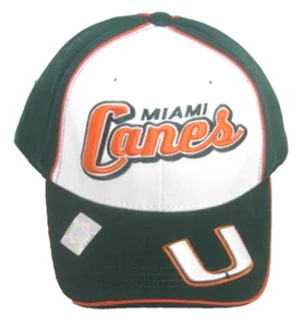 Sombrero ajustado elástico multicolor Miami Hurricanes de Top of the World - Imagen 1 de 4