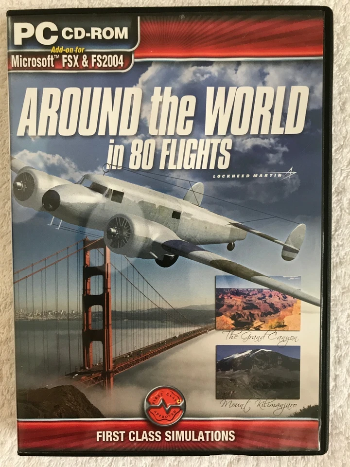 Around the World in 80 Flights - Windows PC - Complete - FS2004 & FSX - Image 1 of 4