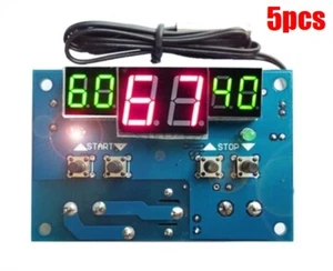 5Pcs 12V Intelligent Digital Led Thermostat -9°C - 99°C Temperature Controlle zg - Bild 1 von 2