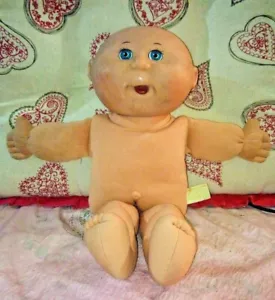 Vintage 1991 Cabbage Patch Doll - Soft Body Mattel Blue Eyes Bald 1991 very rare - Picture 1 of 12