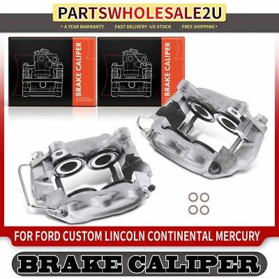Pinzas de freno delanteras izquierda y derecha 2 piezas para Ford LTD Lincoln Continental Mercury Foto 1 de 4