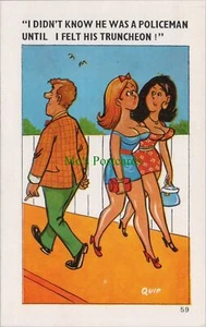 Comic Postcard - Risque / Rude / Policeman / Truncheon - Quip RS35678 - Picture 1 of 2
