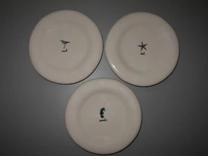 3 Placas laterales de aperitivo con hoyuelos Rae Dunn de Magenta de 6" Wander - Buscar - Deseo - Imagen 1 de 4