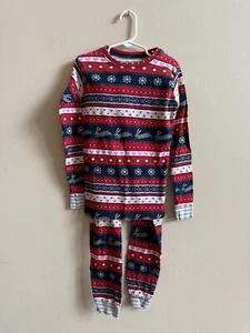 Hatley Fair Isle Bunnies Organic Cotton 2 Piece Pajamas size 8 - Easter Pajamas - Picture 1 of 9