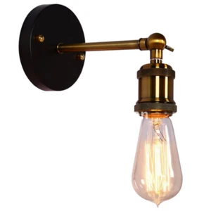 E27 Retro Loft Coppor Edison Vintage Industrial Rustic Wall Sconce Light Fixture - Picture 1 of 12