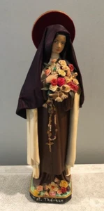 Vintage Catholic Church Statue of St Theresa of the Little Statue 14" - Picture 1 of 4