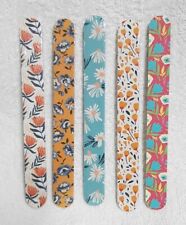 Printed Nail Sanding Files Emery Board Double Sided 5 Different +NEW+ Patterns