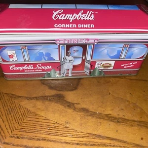 Campbells Soup Corner Diner Tin Box Collectable Vintage Container Multicolor - Picture 1 of 5