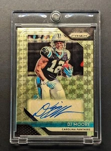 D.J. MOORE Rookie Auto 2018 Panini Gold Vinyl Superfractor Prizm SSP/5 RC - Foto 1 di 7
