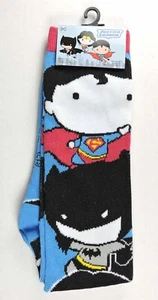 Justice League America Batman Superman Socks 1pr Size 4-10 Unisex HYP Novelty - Picture 1 of 3