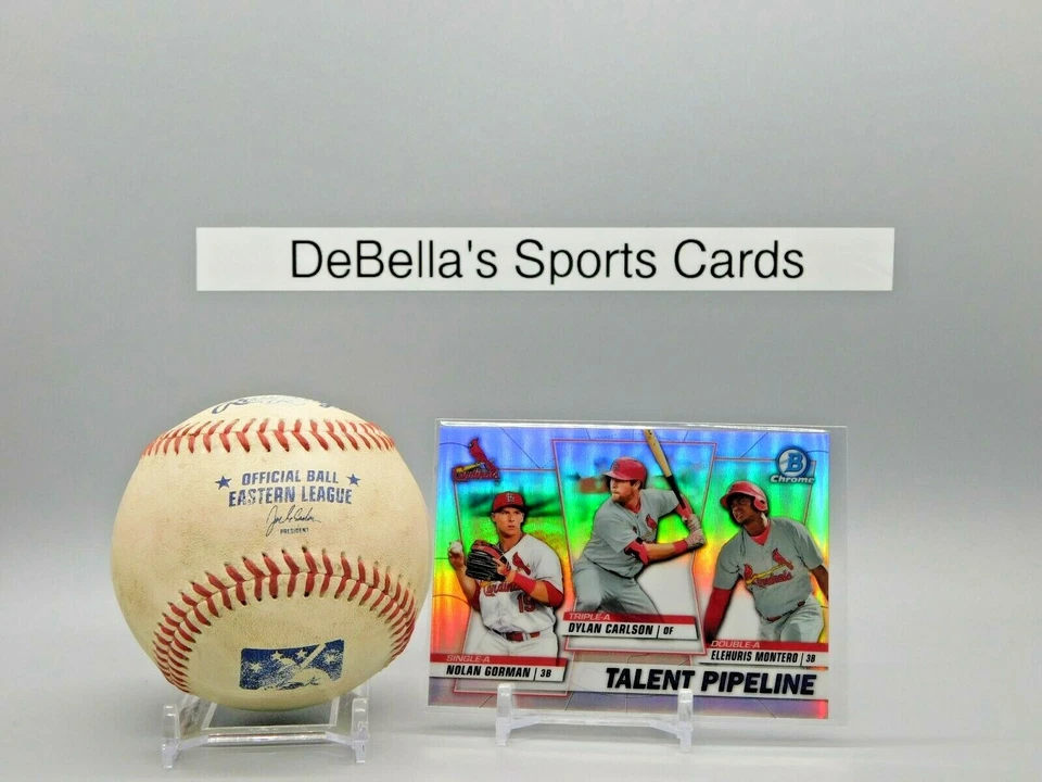 2020 BOWMAN CHROME Talent Pipeline #TP-STL - Carlson, Gorman, Montero  - Image 1 of 2