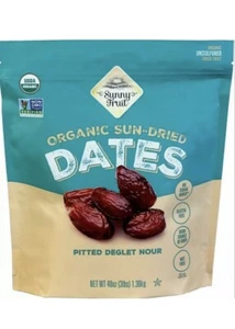 Bio Pitted Dates Deglet Nour kein Zuckerzusatz glutenfrei gentechnikfrei 2 Beutel 6 Pfund - Bild 1 von 4