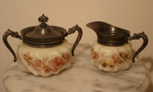 C F Monroe Wavecrest Creamer and Sugar Set - Picture 1 of 2