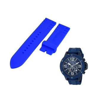 Correa de reloj de goma azul AX1524 22 mm para Armani Exchange - Imagen 1 de 7