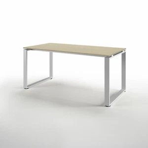 RING Writing Desk L.100xD.80xH.73.5 cm top color oak-colored white varnished ... - Picture 1 of 3