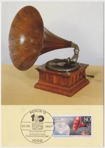 Alemania Maxi 1987, gramófono de 1909, como nuevo - Imagen 1 de 1