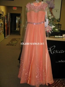 Sherri Hill 50186 hellkoralle atemberaubendes Ball Festzug Galakleid Kleid Gr. 4 SALE!! - Bild 1 von 3