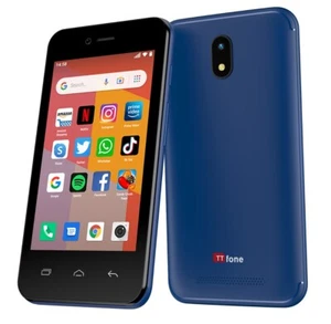 TTfone TT20 Smart 3G Android 8GB Dual Sim Mobile Phone in colour Blue - Picture 1 of 12