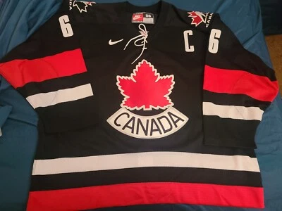 Camiseta deportiva de hockey Nike Mario Lemieux auténtica Canadá talla 56 vintage negra alt rara Foto 1 de 4
