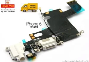 Neu WEISS Ladestation Port Connector Baugruppe Flex Kabel für iPhone 6 6G. UK - Bild 1 von 2