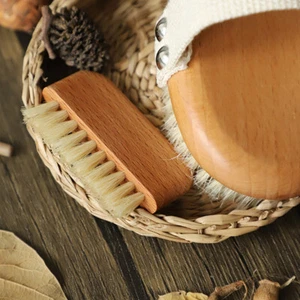 New Natural Bristle Wooden Wood Manicure Nail Cleaning Brush Scrubbing Too$i _we - Picture 1 of 7
