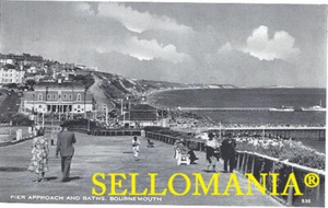 POSTCARD BOURNEMOUTH PIER APPROACH AND BATHS HAMPSHIRE ENGLAND CC04494 UK - Picture 1 of 1