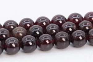 5MM Genuine Natural Wine Red Garnet Beads Grade AA Round Loose Beads - Picture 1 of 4